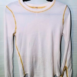 White Long Sleeve with Zippers